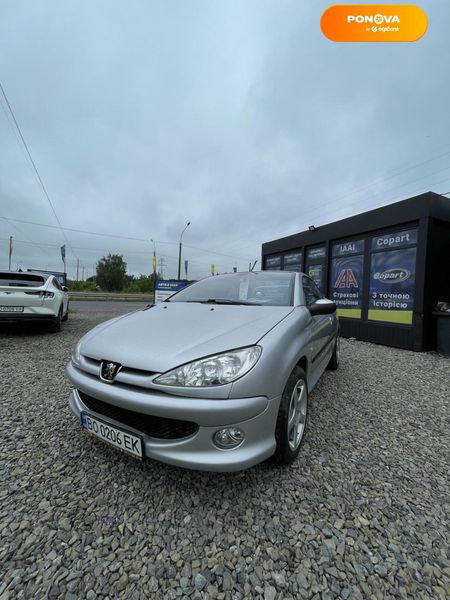 Peugeot 206, 2003, Бензин, 204 тис. км, Кабріолет, Сірий, Тернопіль 100806 фото