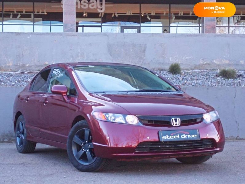 Honda Civic, 2006, Бензин, 1.8 л., 190 тис. км, Седан, Червоний, Миколаїв 8892 фото