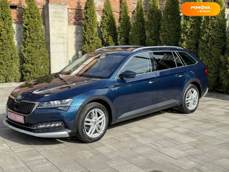 Skoda Superb Scout, 2020, Дизель, 2 л., 155 тис. км, Універсал, Синій, Луцьк Cars-Pr-67655 фото