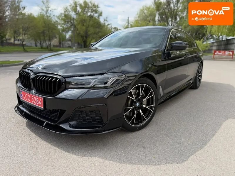 BMW 5 Series, 2018 р., Бензин, 76 тис. км, Седан, Чорний, Дніпро (Дніпропетровськ) AT-10417151 фото