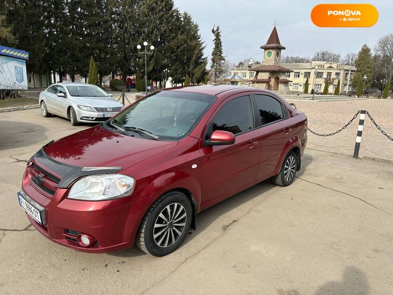 Chevrolet Aveo, 2008, Газ пропан-бутан / Бензин, 1.6 л., 252 тыс. км, Седан, Красный, Христинівка Cars-Pr-67469 фото