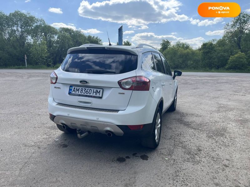 Ford Kuga, 2011, Дизель, 2 л., 239 тыс. км, Внедорожник / Кроссовер, Белый, Житомир Cars-Pr-69007 фото