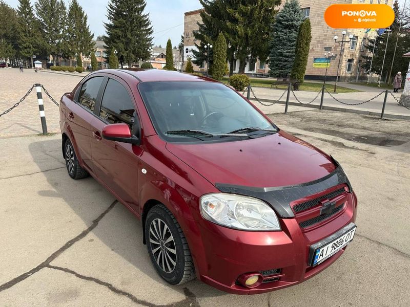 Chevrolet Aveo, 2008, Газ пропан-бутан / Бензин, 1.6 л., 252 тис. км, Седан, Червоний, Христинівка Cars-Pr-67469 фото