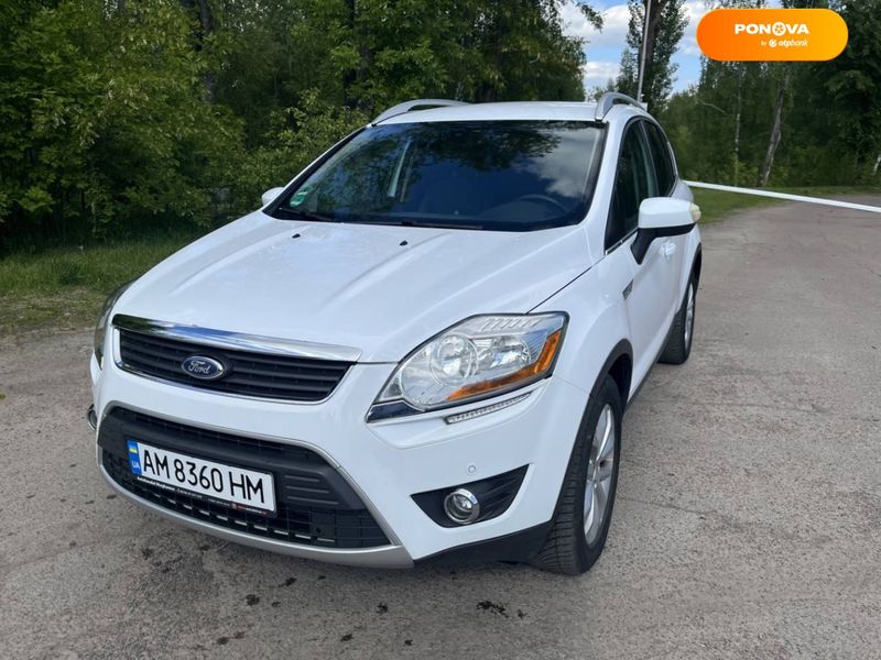 Ford Kuga, 2011, Дизель, 2 л., 239 тыс. км, Внедорожник / Кроссовер, Белый, Житомир Cars-Pr-69007 фото