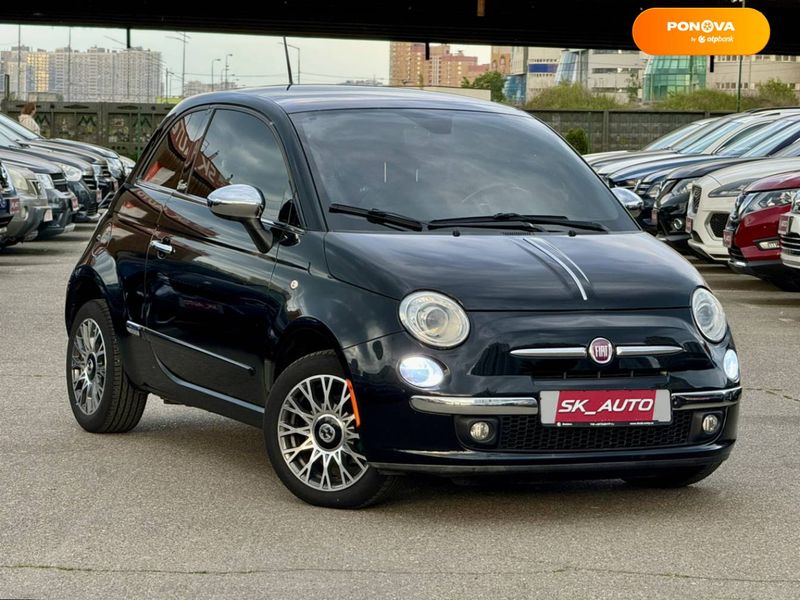 Fiat 500, 2012, Бензин, 1.4 л., 105 тис. км, Хетчбек, Чорний, Київ 48101 фото