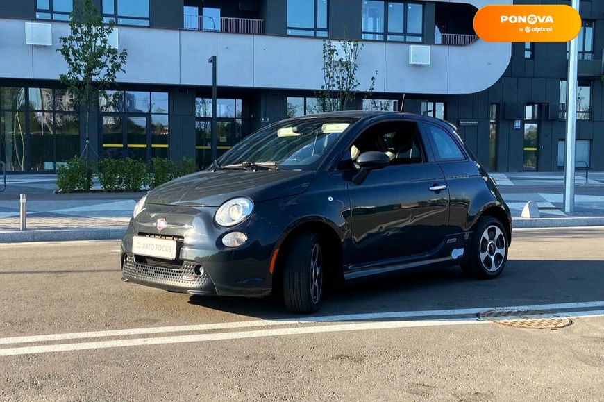 Fiat 500e, 2016, Електро, 99 тис. км, Хетчбек, Чорний, Київ 103334 фото