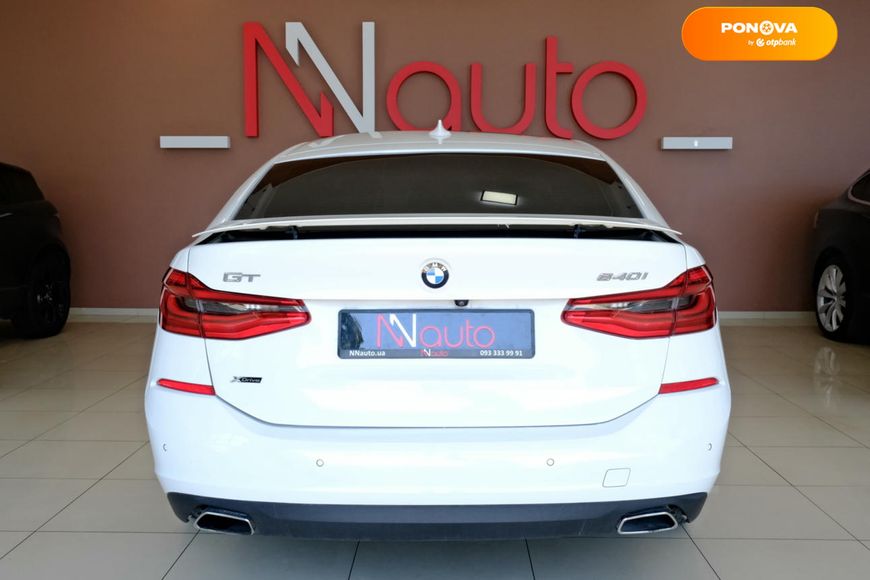 BMW 6 Series GT, 2019, Бензин, 2.98 л., 80 тис. км, Ліфтбек, Білий, Одеса 128905 фото