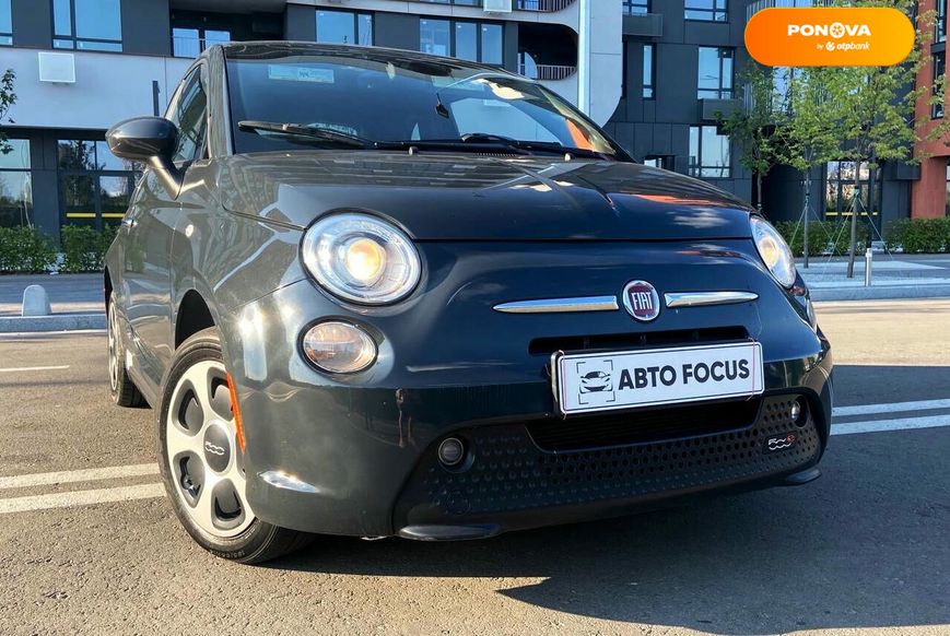 Fiat 500e, 2016, Електро, 99 тис. км, Хетчбек, Чорний, Київ 103334 фото