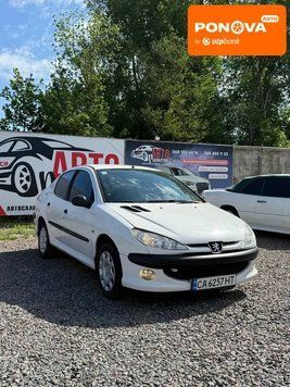 Peugeot 206, 2008 р., Газ пропан-бутан / Бензин, 237 тис. км, Седан, Білий, Черкаси AT-10421306 фото