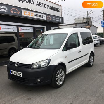 Volkswagen Caddy пасс., 2012, Дизель, 1.6 л., 176 тис. км, Універсал, Білий, Житомир 205964 фото