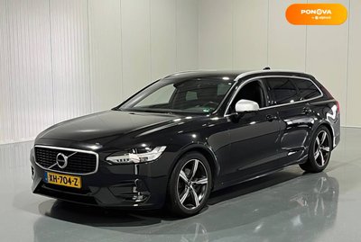 Volvo V90, 2019, Дизель, 2 л., 156 тыс. км, Универсал, Чорный, Киев Cars-EU-US-KR-32018 фото