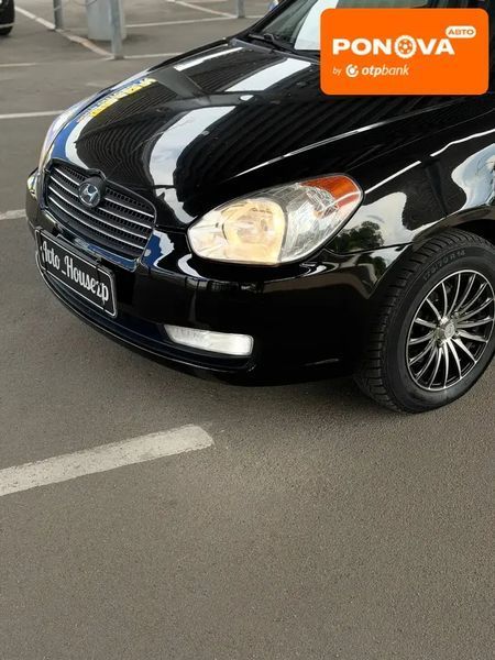 Hyundai Accent, 2008 р., Газ пропан-бутан / Бензин, 165 тис. км, Седан, Чорний, Запоріжжя AT-10419178 фото