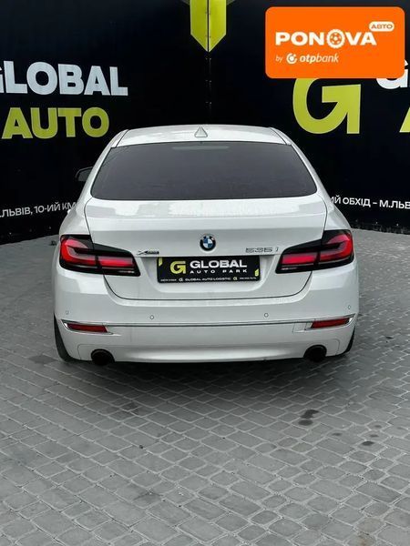 BMW 5 Series, 2014 г., Бензин, 157 тыс. км, Седан, Белый, Львов AT-10403050 фото
