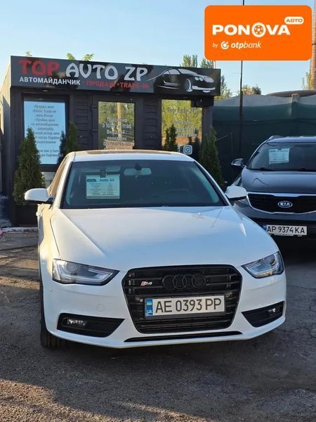 Audi A4, 2013 г., Бензин, 173 тыс. км, Седан, Белый, Запорожье AT-10409542 фото