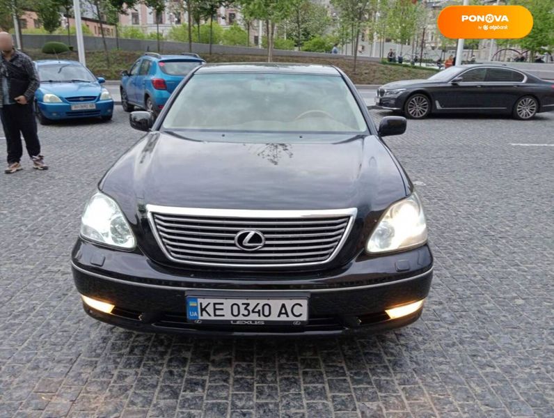 Lexus LS, 2002, Газ пропан-бутан / Бензин, 4.29 л., 285 тис. км, Седан, Чорний, Дніпро (Дніпропетровськ) Cars-Pr-58793 фото