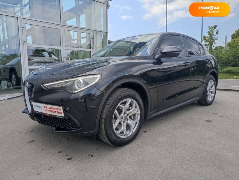 Alfa Romeo Stelvio, 2019, Бензин, 2 л., 166 тис. км, Позашляховик / Кросовер, Чорний, Львів 52175 фото