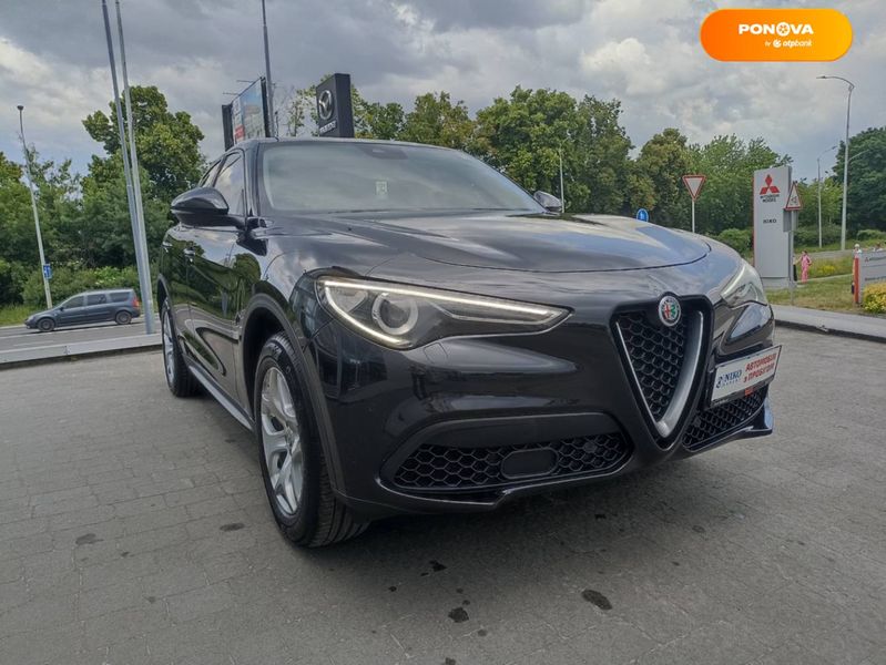 Alfa Romeo Stelvio, 2019, Бензин, 2 л., 166 тис. км, Позашляховик / Кросовер, Чорний, Львів 52175 фото