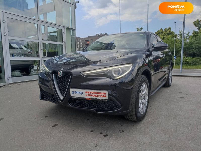 Alfa Romeo Stelvio, 2019, Бензин, 2 л., 166 тис. км, Позашляховик / Кросовер, Чорний, Львів 52175 фото