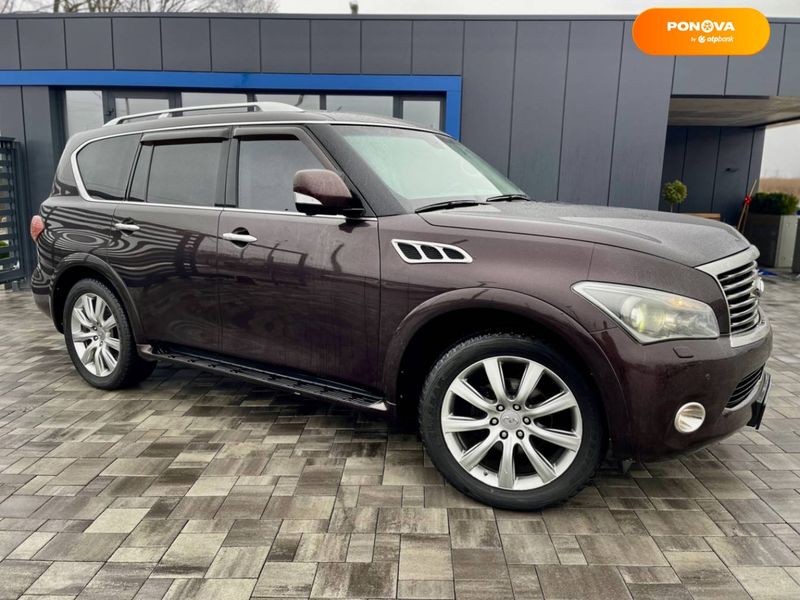 Infiniti QX56, 2012, Газ пропан-бутан / Бензин, 5.55 л., 147 тис. км, Позашляховик / Кросовер, Коричневий, Рівне 14169 фото