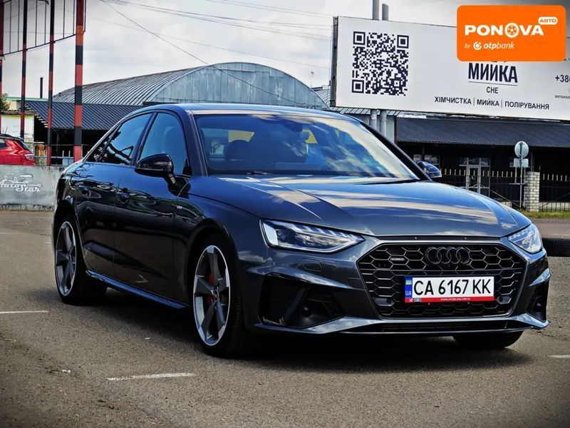 Audi A4, 2021 р., Бензин, 69 тис. км, Седан, Сірий, Черкаси AT-10411120 фото
