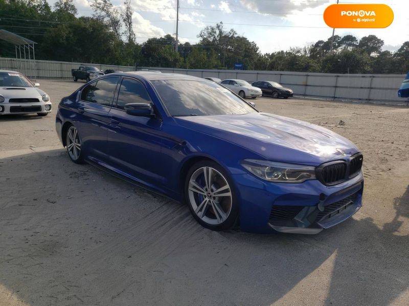BMW M5, 2018, Бензин, 4.39 л., 77 тыс. км, Седан, Синий, Коломыя Cars-EU-US-KR-50055 фото