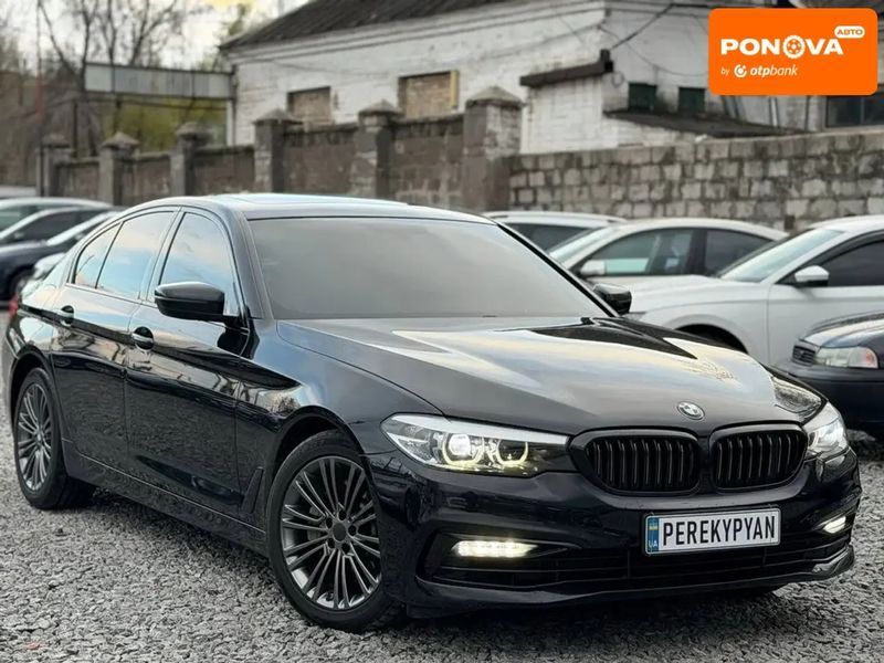 BMW 5 Series, 2017 р., Бензин, 168 тис. км, Седан, Чорний, Дніпро (Дніпропетровськ) AT-10417895 фото