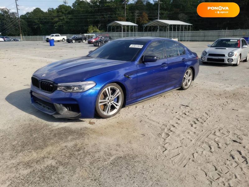 BMW M5, 2018, Бензин, 4.39 л., 77 тыс. км, Седан, Синий, Коломыя Cars-EU-US-KR-50055 фото