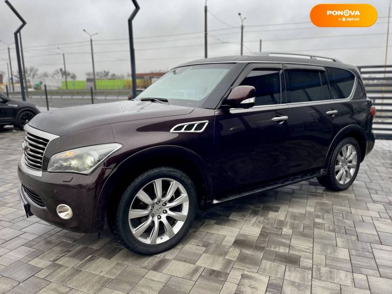 Infiniti QX56, 2012, Газ пропан-бутан / Бензин, 5.55 л., 147 тис. км, Позашляховик / Кросовер, Коричневий, Рівне 14169 фото