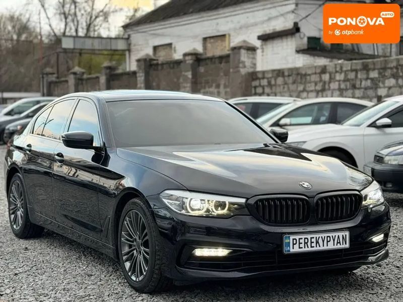BMW 5 Series, 2017 р., Бензин, 168 тис. км, Седан, Чорний, Дніпро (Дніпропетровськ) AT-10417895 фото