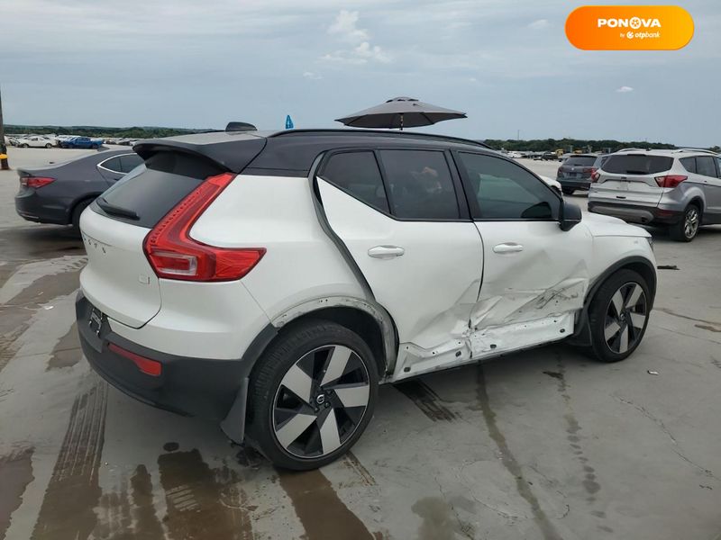 Volvo XC40 Recharge, 2023, Електро, 41 тыс. км, Внедорожник / Кроссовер, Белый, Днепр (Днепропетровск) Cars-EU-US-KR-113477 фото