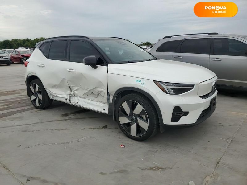 Volvo XC40 Recharge, 2023, Електро, 41 тыс. км, Внедорожник / Кроссовер, Белый, Днепр (Днепропетровск) Cars-EU-US-KR-113477 фото