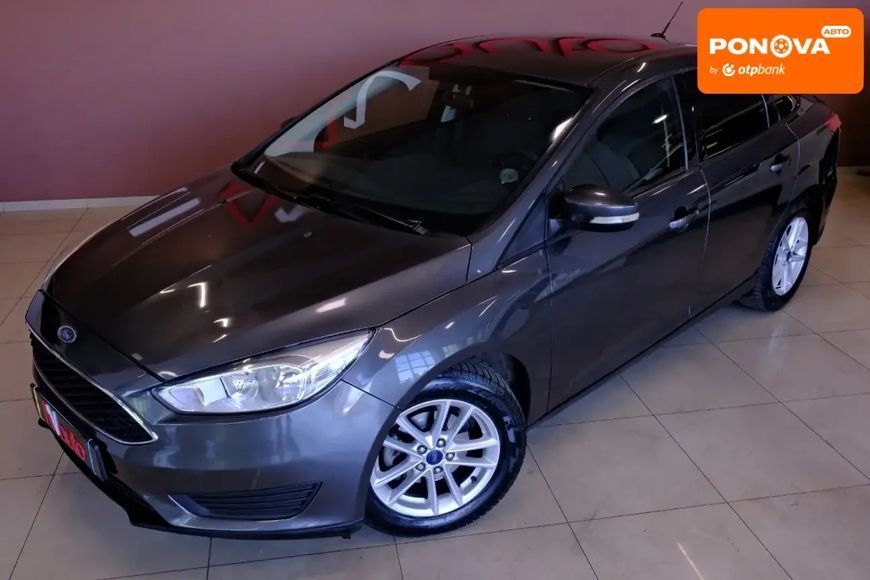 Ford Focus, 2016 р., Бензин, 155 тис. км, Седан, Сірий, Одеса AT-10417816 фото
