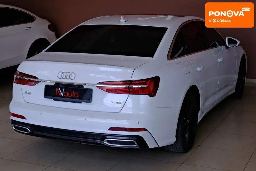 Audi A6, 2019 р., Гібрид (MHEV), 143 тис. км, Седан, Білий, Одеса AT-10419295 фото