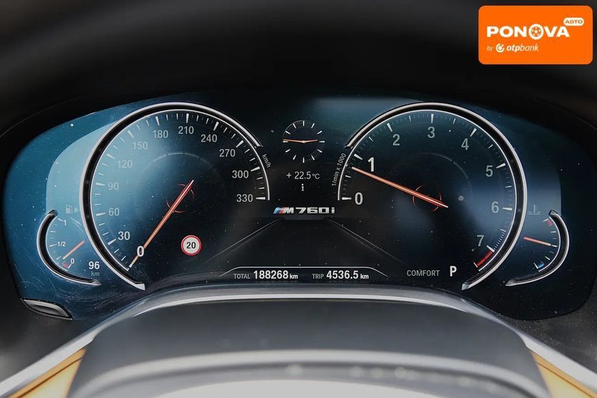 BMW 7 Series, 2017 р., Бензин, 188 тис. км, Седан, Чорний, Київ AT-10416979 фото
