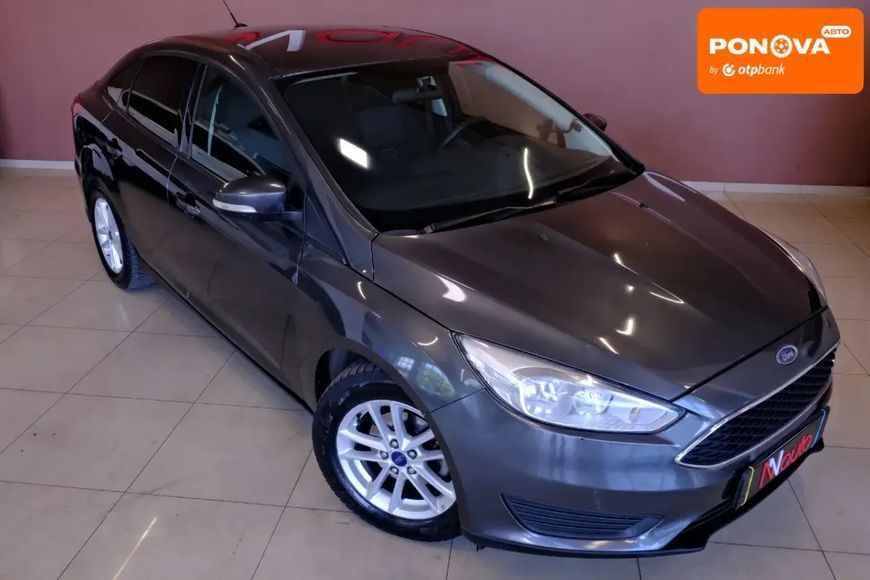 Ford Focus, 2016 р., Бензин, 155 тис. км, Седан, Сірий, Одеса AT-10417816 фото