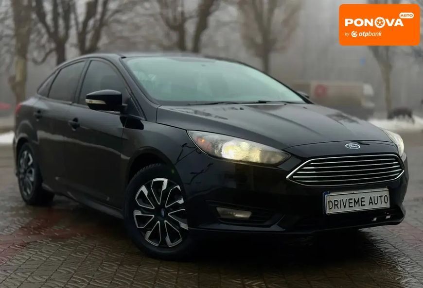 Ford Focus, 2015 р., Бензин, 156 тис. км, Седан, Чорний, Дніпро (Дніпропетровськ) AT-10411414 фото