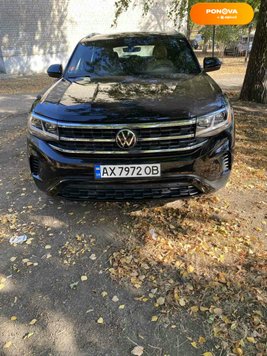 Volkswagen Atlas Cross Sport, 2020, Бензин, 3.6 л., 57 тис. км, Позашляховик / Кросовер, Чорний, Харків Cars-Pr-223304 фото