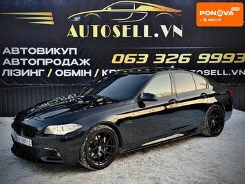 BMW 5 Series, 2014 г., Бензин, 230 тыс. км, Седан, Чорный, Винница AT-10407900 фото