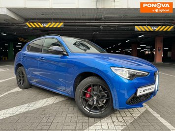 Alfa Romeo Stelvio, 2020, Бензин, 2 л., 18 тис. км, Позашляховик / Кросовер, Синій, Київ 257233 фото