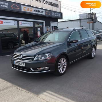 Volkswagen Passat B7, 2012, Дизель, 2 л., 316 тис. км, Універсал, Сірий, Житомир 198710 фото