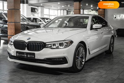 BMW 5 Series, 2017, Гібрид (HEV), 2 л., 102 тис. км, Седан, Білий, Одеса 48336 фото