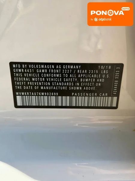 Volkswagen e-Golf, 2015 г., Електро, 77 тыс. км, Хетчбек, Белый, Стрый AT-10427481 фото