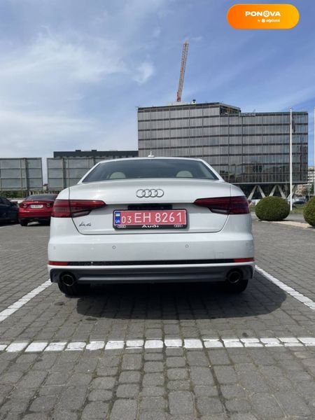 Audi A4, 2016, Бензин, 2 л., 160 тис. км, Седан, Білий, Львів Cars-Pr-65003 фото