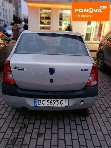 Dacia Logan, 2006 р., Бензин, 320 тис. км, Седан, Сірий, Винники (Львів) AT-10406207 фото