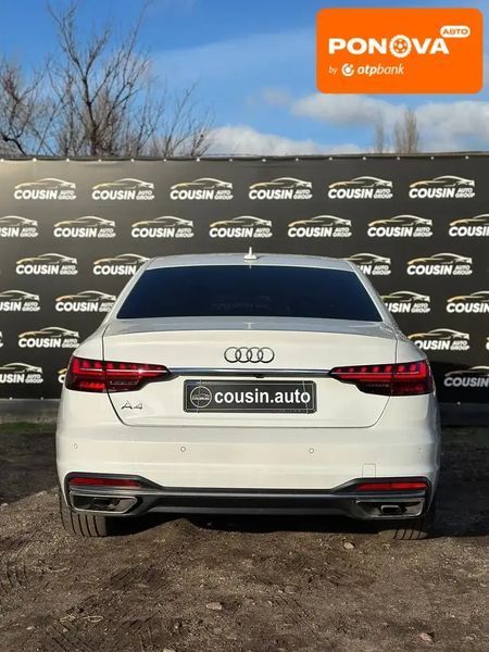 Audi A4, 2020 р., Бензин, 116 тис. км, Седан, Білий, Київ AT-10408756 фото