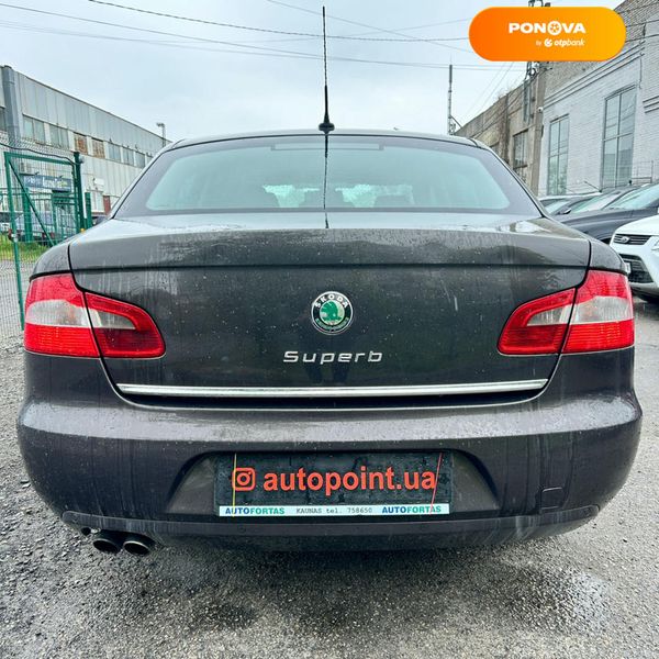 Skoda Superb, 2009, Дизель, 1.97 л., 306 тис. км, Ліфтбек, Коричневий, Суми 109731 фото