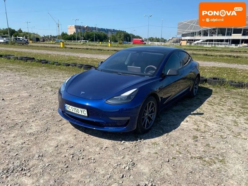 Tesla Model 3, 2021 р., Електро, 189 тис. км, Седан, Синій, Львів AT-10400609 фото