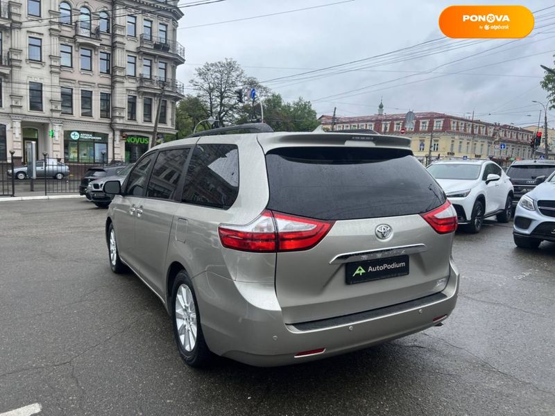 Toyota Sienna, 2016, Газ пропан-бутан / Бензин, 3.5 л., 90 тыс. км, Минивен, Бежевый, Киев 43549 фото