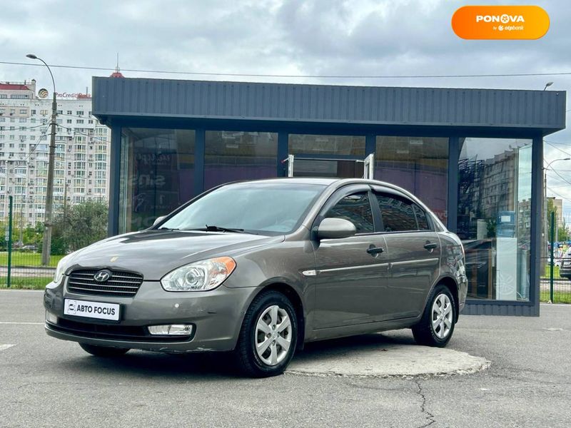 Hyundai Accent, 2008, Бензин, 1.4 л., 83 тис. км, Седан, Сірий, Київ 41544 фото