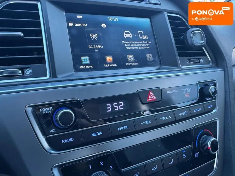 Hyundai Sonata, 2016 р., Газ пропан-бутан / Бензин, 178 тис. км, Седан, Чорний, Київ AT-10422601 фото